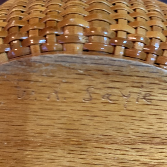 Vintage William Sayle Nantucket lightship basket purse - Picture 8 of 10